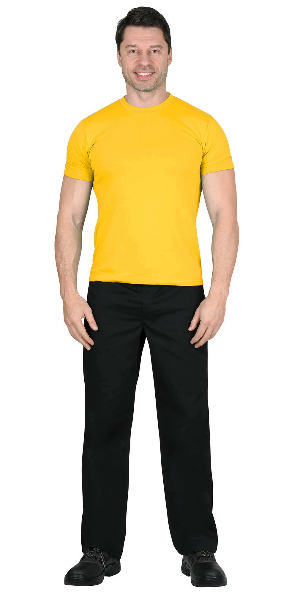 Футболка с кор. рукавом 100% х/б пл.160г/м2. Цвет в ассортменте