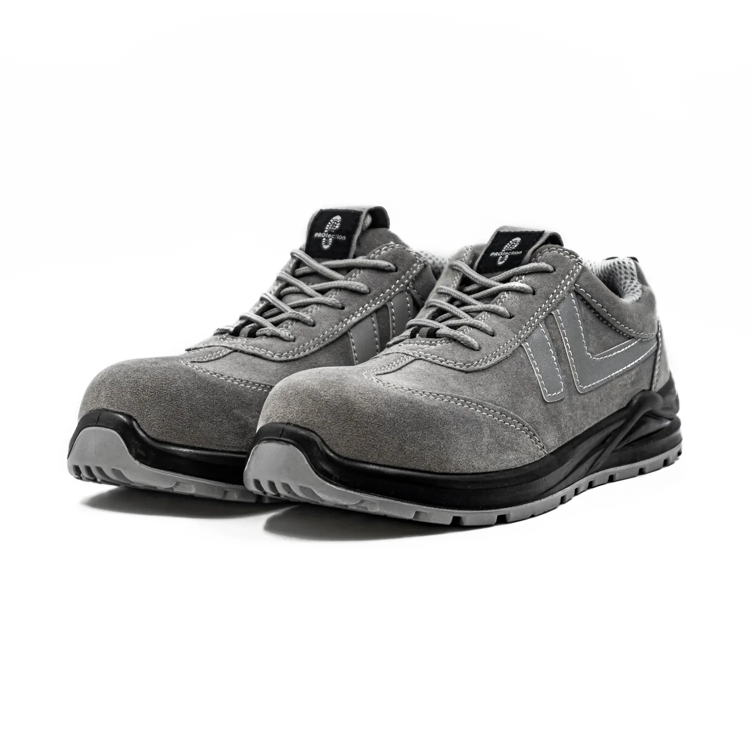 Замшевые кроссовки рабочие на ПУ/ПУ подошве КП и кевларовой стелькой