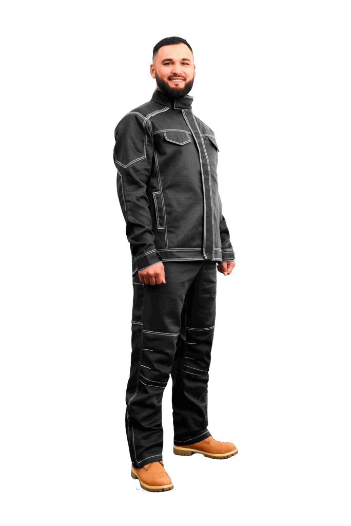 Костюм сварщика «М-1» (черный, 1 класс)