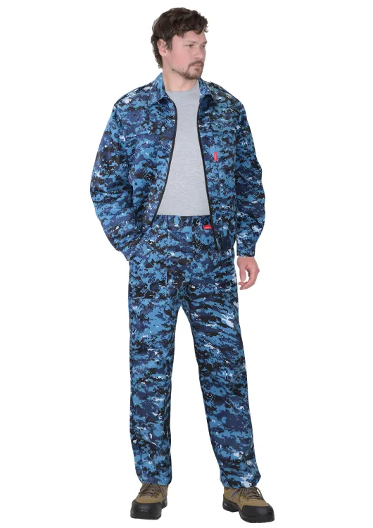 Купить костюм блокпост куртка, брюки, кмф цифра синяя по цене - 1 610.00 р