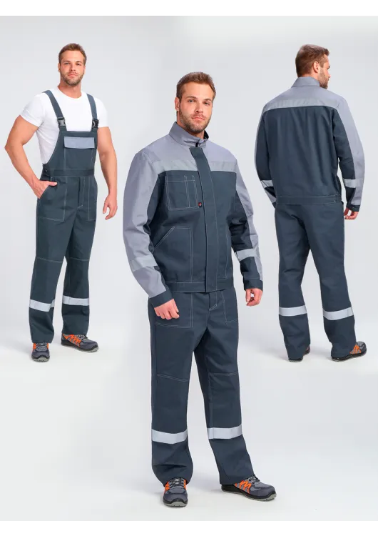Купить костюм бриготек-2 соп (тк.смесовая,260) п/к, т.серый/св.серый по цене - 3 900.00 р